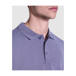 Unisex-Polo kurzarm mit gewaschenem Finish 200 g/m² Roly Cobain farbe grau Detailansicht 1