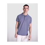 Unisex-Polo kurzarm mit gewaschenem Finish 200 g/m² Roly Cobain farbe dunkelgrau