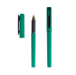 Recycelter Rollerpen mit gummierter Oberfläche & weichem Schreibgefühl