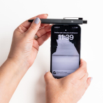 Aluminium Kugelschreiber mit Druckmechanik und silbernen Details