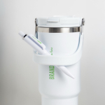 Kugelschreiber aus recyceltem ABS mit Druckmechanik, blaue Tinte