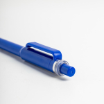 Kugelschreiber aus recyceltem ABS mit Druckmechanik, blaue Tinte