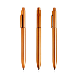 Umweltfreundlicher Kugelschreiber mit Clip und Rillenprägung