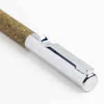 Kugelschreiber aus Edelstahl und Teeresten mit Drehmechanik