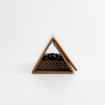 Kugelschreiber aus Edelstahl und Teeresten mit Drehmechanik