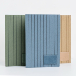 A5 Notizbuch aus strukturiertem PU mit personalisierbarem Patch