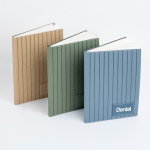 A5 Notizbuch aus strukturiertem PU mit personalisierbarem Patch