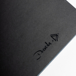 A5 Notizbuch aus strukturiertem PU mit personalisierbarem Patch