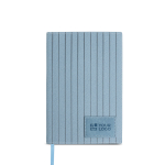 A5 Notizbuch aus strukturiertem PU mit personalisierbarem Patch