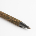 Notizbuch aus recycelter Baumwolle & Grüntee mit Kugelschreiber