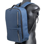 Soft-Rucksack mit reflektierenden Details und Trolley-Schlaufe, 15,6” farbe marineblau