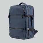 Erweiterbarer Rucksack mit Reißverschlüssen und Trolley-Gurt, 15,6” farbe marineblau