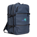 Erweiterbarer Rucksack mit Reißverschlüssen und Trolley-Gurt, 15,6” farbe marineblau