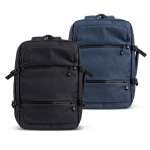 Erweiterbarer Rucksack mit Reißverschlüssen und Trolley-Gurt, 15,6”