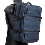 Erweiterbarer Rucksack mit Reißverschlüssen und Trolley-Gurt, 15,6”