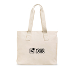 Umhängetasche aus Kunstleder mit versteckten Taschen und Trolleyband