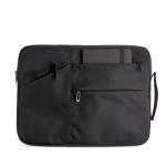 Laptop-Tasche mit ergonomischem Tragegriff und Außentaschen, 15,6” farbe schwarz