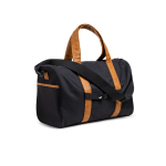 Tasche aus wasserabweisendem RPET mit Magnetverschluss und Fach farbe schwarz