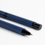 Set aus Kugelschreiber und Tintenroller aus Stahl und Aluminium