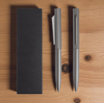 Set aus Kugelschreiber und Roller aus Aluminium mit Hexagon Design