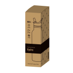 Thermoflasche aus Edelstahl mit festem Griff und klappbarem Trinkhalm