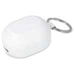 Mini-In-Ear-Kopfhörer im Schlüsselanhänger-Etui farbe weiß zweite Ansicht