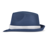 Polyesterhut personalisierbar in leuchtenden Farben farbe dunkelblau dritte Ansicht