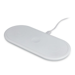 3-in-1 Schnelllade-Wireless-Charger 15 W farbe weiß dritte Ansicht