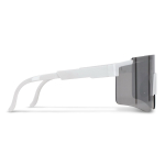 Sportbrille bunt mit verspiegelten Gläsern farbe weiß dritte Ansicht