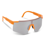 Sportbrille bunt mit verspiegelten Gläsern farbe neonorange