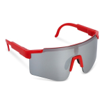 Sportbrille bunt mit verspiegelten Gläsern