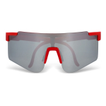 Sportbrille bunt mit verspiegelten Gläsern zweite Ansicht