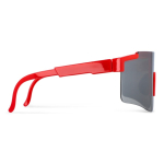Sportbrille bunt mit verspiegelten Gläsern dritte Ansicht