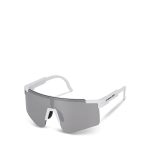 Sportbrille bunt mit verspiegelten Gläsern Ansicht mit Druckbereich