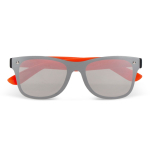 Sonnenbrille mit Spiegelgläsern UV400 und farbigen Bügeln farbe orange zweite Ansicht