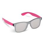 Sonnenbrille mit Spiegelgläsern UV400 und farbigen Bügeln farbe rosa