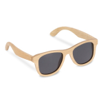 Sonnenbrille komplett aus Bambus mit schwarzen Gläsern farbe natürliche farbe