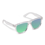 Transparente Sonnenbrille mit Spiegelgläsern UV400 farbe grün-transparent