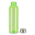 Recycelte Kunststoffflasche mit Silberdeckel 500 ml farbe transparentes lindgrün zweite Ansicht