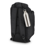 Edelstahlflasche mit Silikonhenkel am Deckel 500 ml farbe silber achte Ansicht