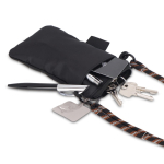 Kompakte Umhängetasche für tägliche Essentials farbe schwarz vierte Ansicht