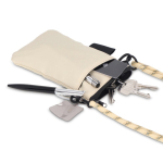 Kompakte Umhängetasche für tägliche Essentials farbe beige vierte Ansicht