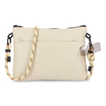 Rechteckige Umhängetasche für Essentials farbe beige zweite Ansicht