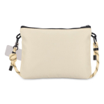 Rechteckige Umhängetasche für Essentials farbe beige dritte Ansicht