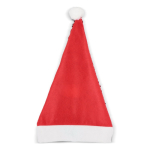 Zweiteilige Pailletten-Weihnachtsmütze farbe rot vierte Ansicht