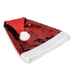 Zweiteilige Pailletten-Weihnachtsmütze farbe rot fünfte Ansicht