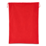 Große Filz-Geschenktasche mit Kordelzug farbe rot fünfte Ansicht