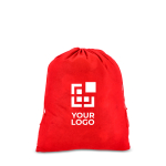 Große Filz-Geschenktasche mit Kordelzug Ansicht mit Druckbereich