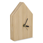 Tischuhr aus Bambus im Hausdesign personalisierbar farbe natürliche farbe