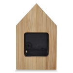 Tischuhr aus Bambus im Hausdesign personalisierbar farbe natürliche farbe dritte Ansicht